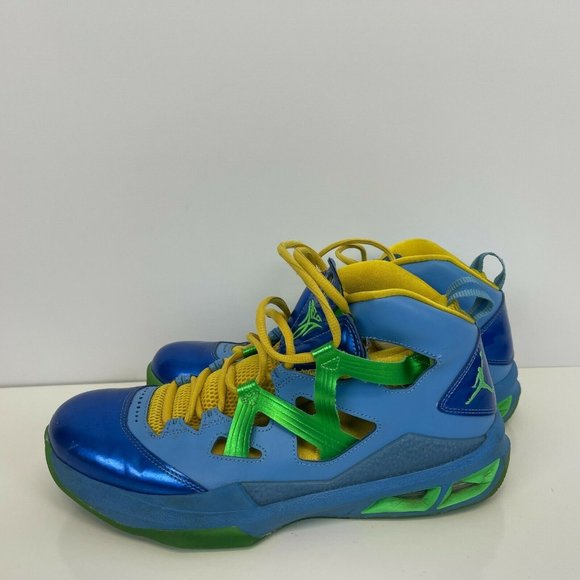 Air Jordan Melo M9 Easter Basketball Shoes Poison Green University Blue Men 9.5 - Picture 1 of 6